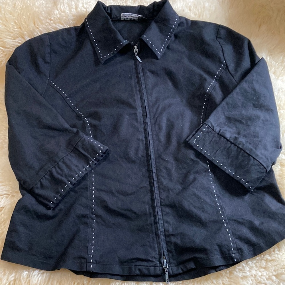 Tribal zip front 3/4 sleeve shacket size 12